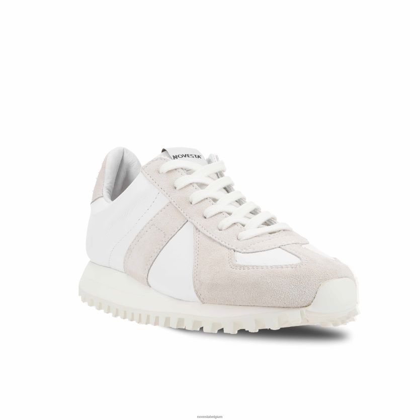 Novesta gat leer trail wit sportschoenen PTBZDP185 - Novesta Belgium