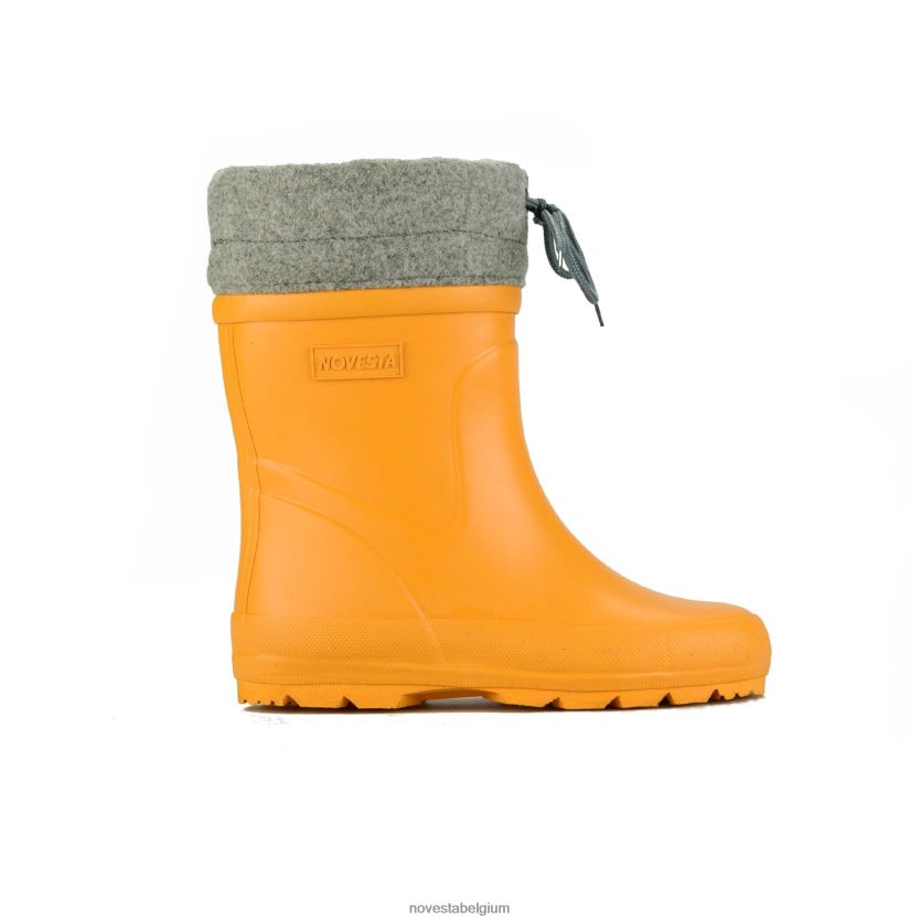 Novesta kiddo winter 837 donkergeel sportschoenen PTBZDP319 - Novesta Schoenen