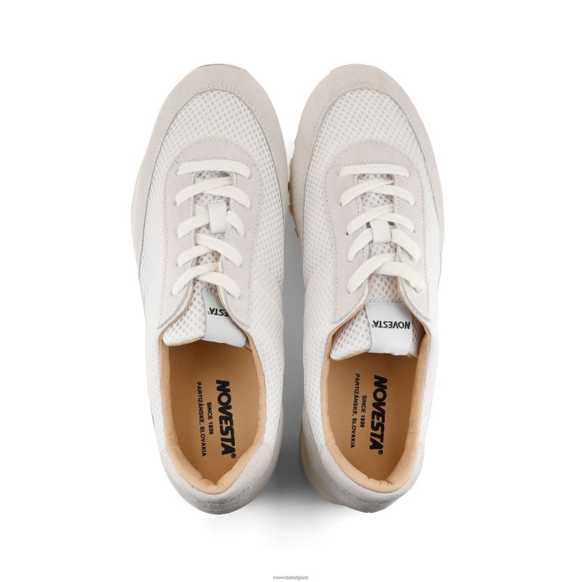 Novesta marathonlooptrail wit-wit sportschoenen PTBZDP153 - Novesta Sneakers Dames