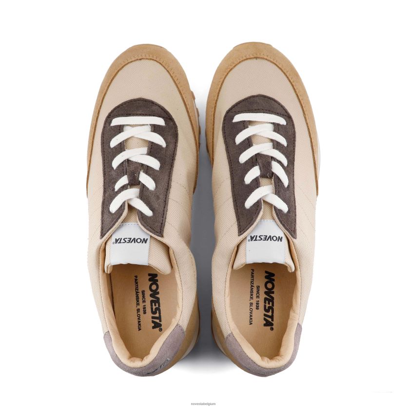 Novesta marathonloper parcours beige sportschoenen PTBZDP125 - Novesta Belgium