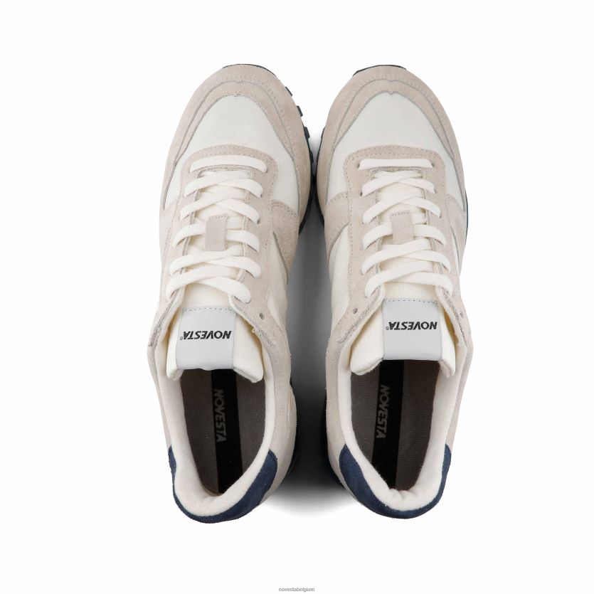 Novesta marathonparcours wit/blauw sportschoenen PTBZDP112 - Novesta Schoenen