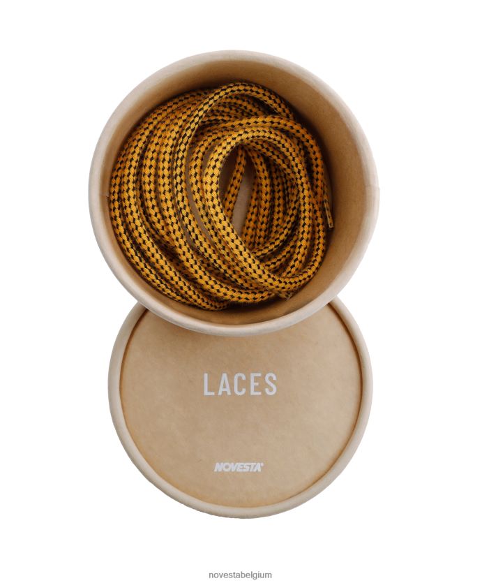 Novesta pes veters jaeger geel/zwart accessoires PTBZDP301 - Novesta Schoenen