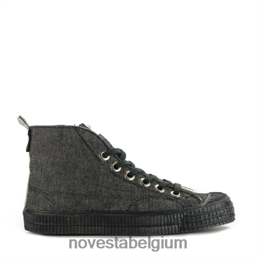 Novesta sd japdenim zwart veganistische schoenen PTBZDP219 - Novesta Sneakers Dames