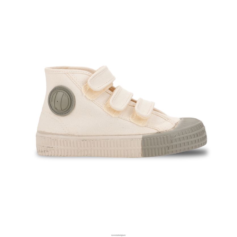 Novesta sdkid velduo 99bg/grijs-gew veganistische schoenen PTBZDP253 - Novesta Schoenen