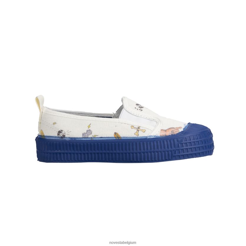 Novesta slip-on kind bp blanc veganistische schoenen PTBZDP222 - Novesta Sneakers Dames