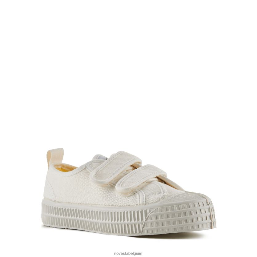 Novesta smkid klittenband 10 wit veganistische schoenen PTBZDP290 - Novesta Belgium