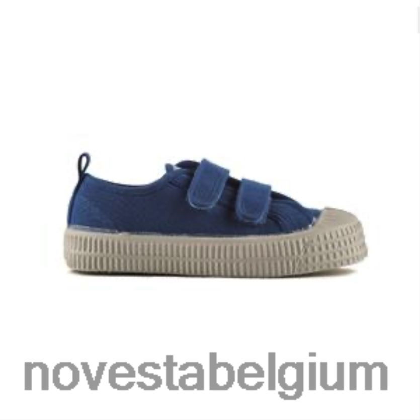 Novesta smkid klittenband 92 azuurblauw veganistische schoenen PTBZDP264 - Novesta Sneakers Dames