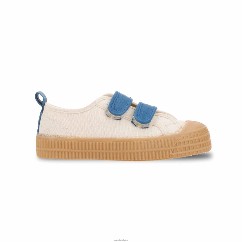 Novesta smkid vel 99bg-blu/003trnsp veganistische schoenen PTBZDP241 - Novesta Schoenen