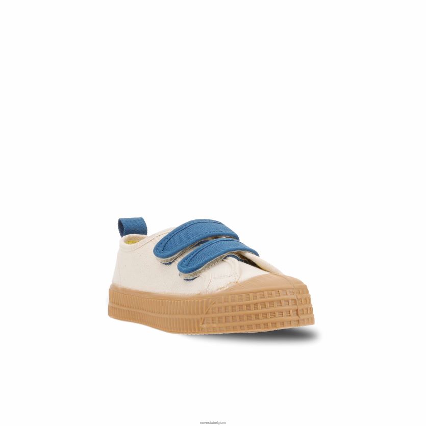 Novesta smkid vel 99bg-blu/003trnsp veganistische schoenen PTBZDP241 - Novesta Schoenen
