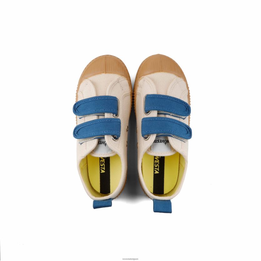 Novesta smkid vel 99bg-blu/003trnsp veganistische schoenen PTBZDP241 - Novesta Schoenen