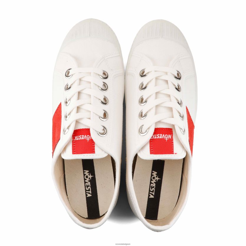 Novesta starmaster 10wht-rood/110wht sportschoenen PTBZDP12 - Novesta Sneakers Dames