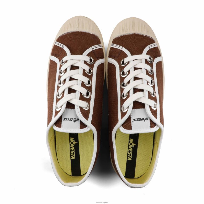 Novesta starmaster 40bruin-wit/106ecru sportschoenen PTBZDP9 - Novesta Sneakers Dames