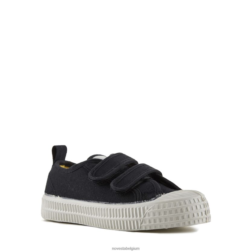 Novesta s.m.kid klittenband 60 zwart veganistische schoenen PTBZDP266 - Novesta Belgium