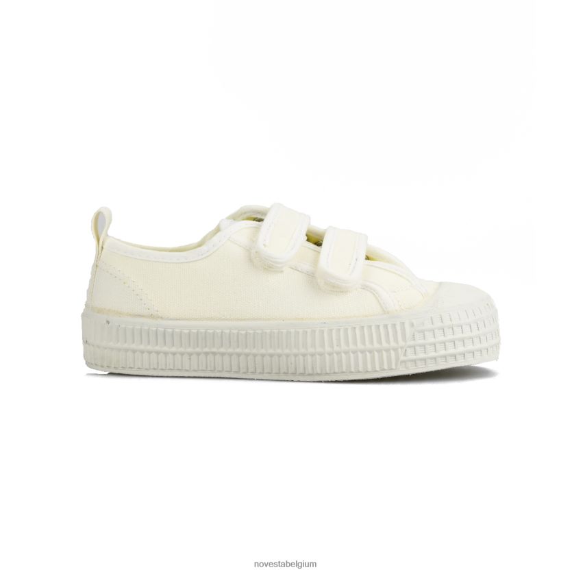 Novesta smkid klittenband 10 wit veganistische schoenen PTBZDP290 - Novesta Belgium