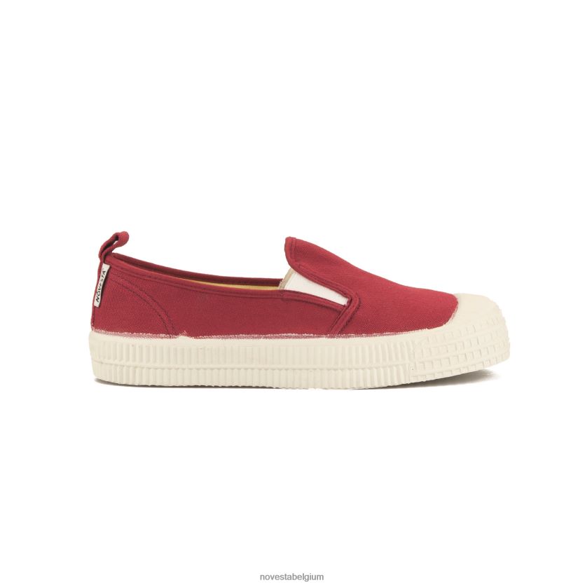 Novesta ster slip-on kind 30 rood veganistische schoenen PTBZDP229 - Novesta Schoenen